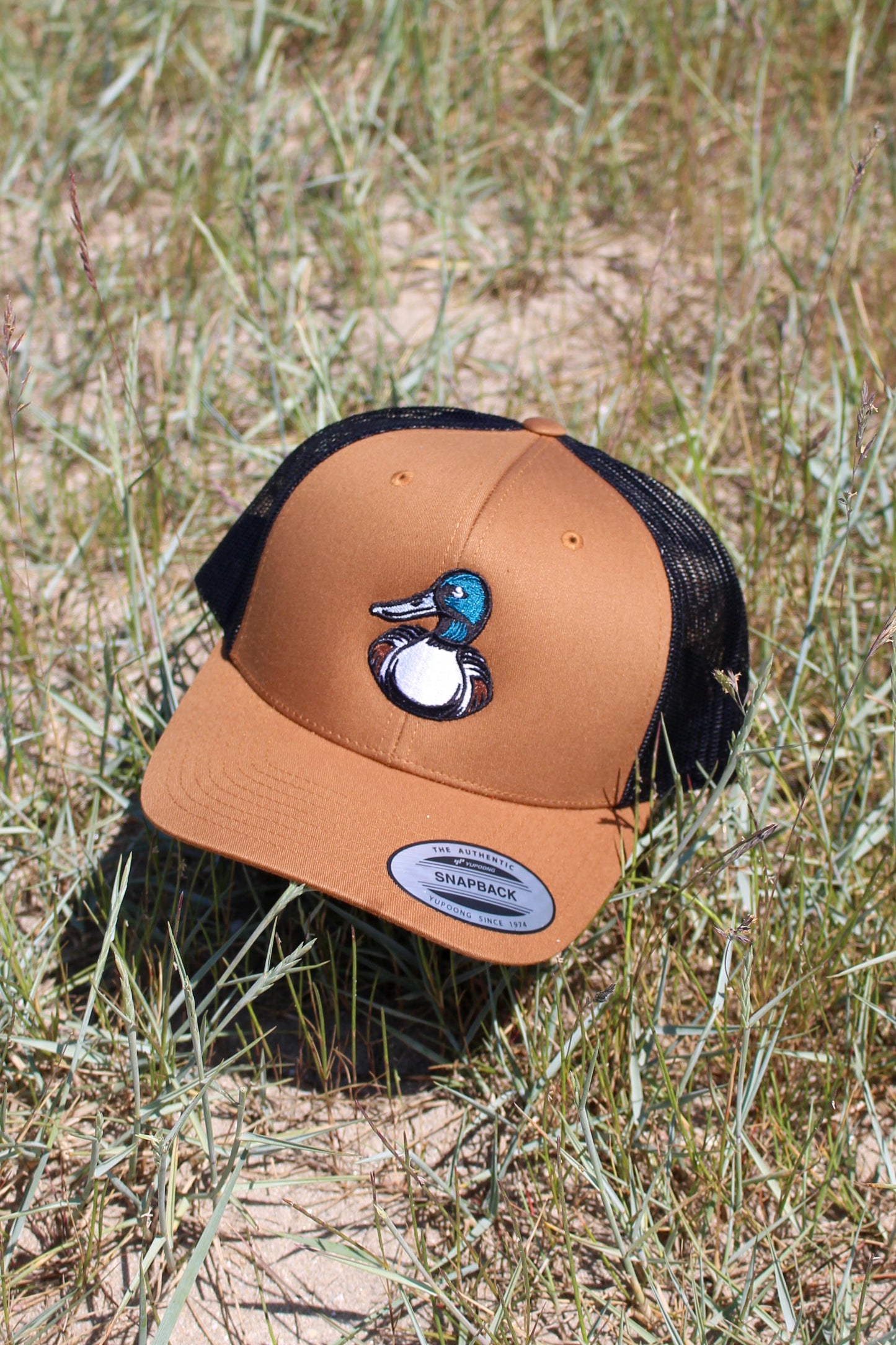 Casquette Trucker caramel brodée 🦆 - BDM