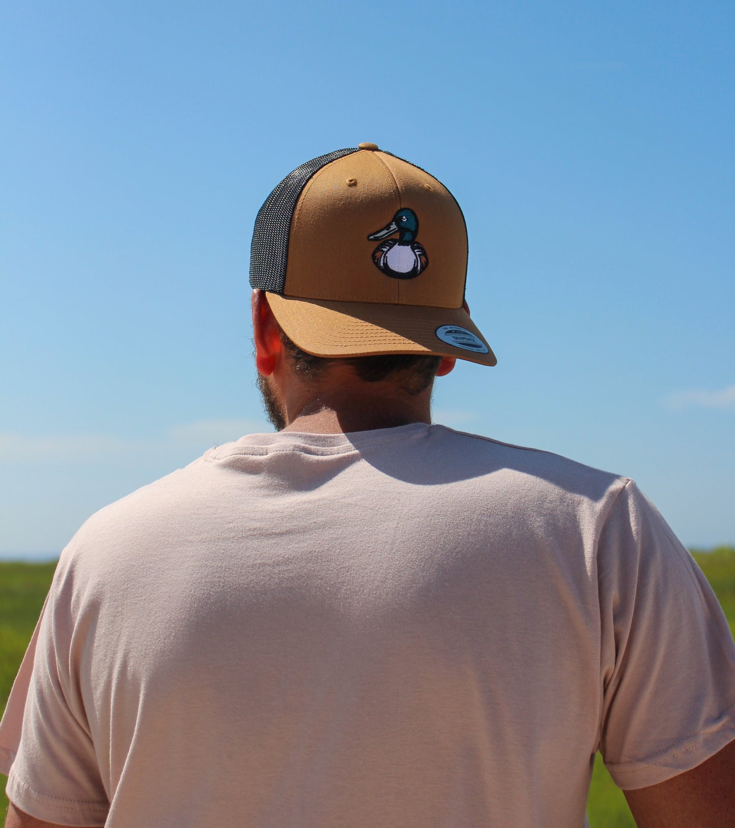 Casquette Trucker caramel brodée 🦆 - BDM