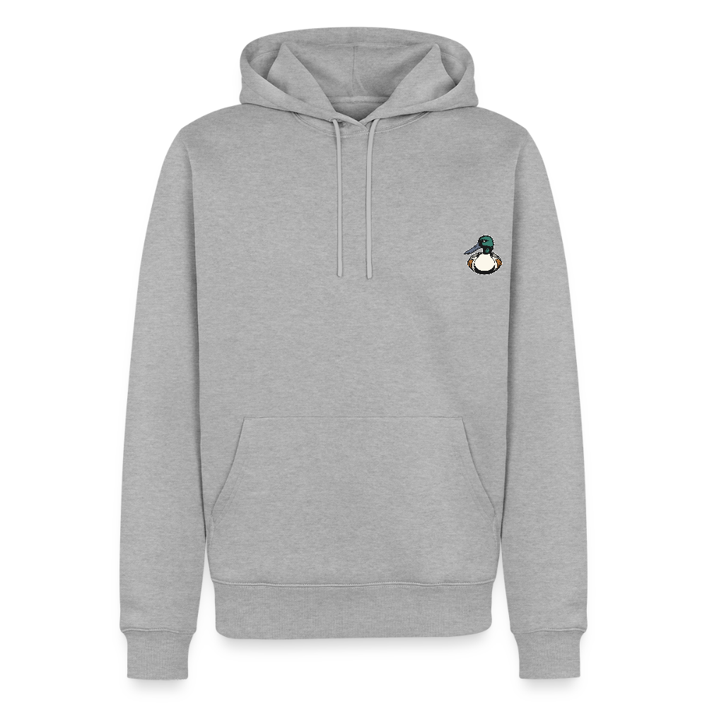 Sweat-shirt à capuche Premium - gris chiné