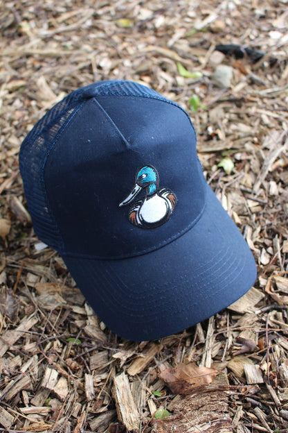 Casquette Trucker bleue brodée 🦆 - BDM 