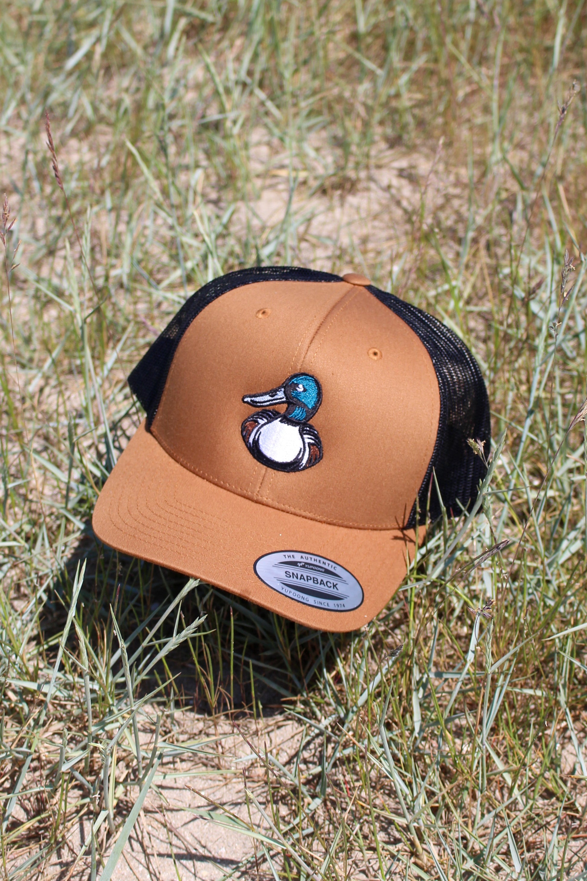 Casquette Trucker caramel brodée 🦆 - BDM 