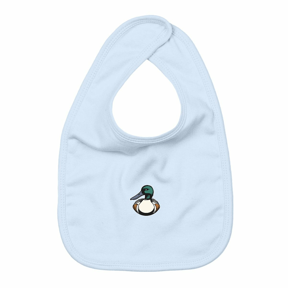 Bavoir caneton  - face_bleu